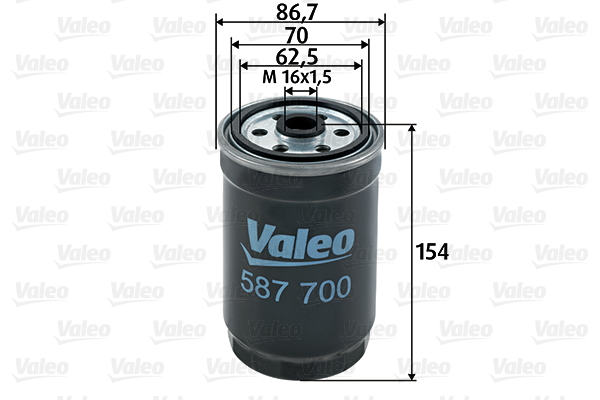 Filtru combustibil VALEO 587700 LAND ROVER RANGE ROVER I 2,498 cmc (95 A) diesel 121 VALEO 587700