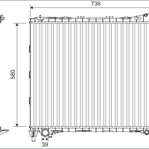Radiator racire motor VALEO 701127 LAND ROVER RANGE ROVER IV (L405) 2,993 cmc (306DT(TDV6) Diesel/electro 354 VALEO 701127