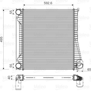 Intercooler compresor VALEO 818346 LAND ROVER RANGE ROVER SPORT I (L320) 2,993 cmc (306DT(TDV6) diesel 256 VALEO 818346