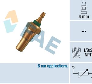 Senzor temperatura lichid de racire FAE 32470 LAND ROVER DISCOVERY I (LJ) 3,947 cmc (36 D, 35 D) benzina 182 FAE 32470