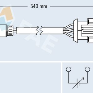 Sonda Lambda FAE 77425 LAND ROVER FREELANDER I (L314) 1,796 cmc (18 K4F) benzina 117 FAE 77425