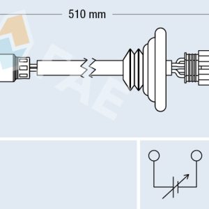 Sonda Lambda FAE 77428 LAND ROVER FREELANDER I Soft Top (L314) 1,796 cmc (18 K4F) benzina 120 FAE 77428