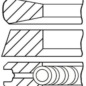 Set segmenti piston FAI AUTOPARTS PR25-000 LAND ROVER RANGE ROVER EVOQUE (L538) 2,179 cmc (224DT(DW12BTED4) diesel 190 FAI AUTOPARTS PR25-000
