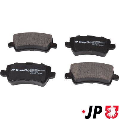 Set placute frana JP GROUP 1563700810 LAND ROVER RANGE ROVER EVOQUE (L538) 2,179 cmc (224DT(DW12BTED4) diesel 190 JP GROUP 1563700810