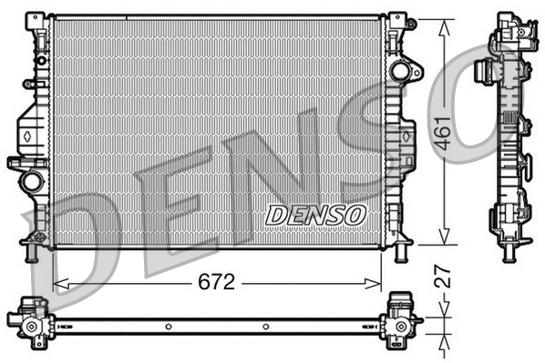 Radiator racire motor DENSO DRM10069 LAND ROVER FREELANDER 2 (L359) 2,179 cmc (DW12BTED4, 224DT(DW12BTED4) diesel 150 DENSO DRM10069