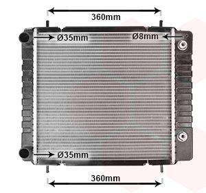 Radiator racire motor VAN WEZEL 02002082 LAND ROVER DISCOVERY I (LJ) 2,495 cmc (19 L, 22 L) diesel 122 VAN WEZEL 02002082