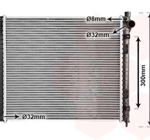 Radiator racire motor VAN WEZEL 02002164 LAND ROVER FREELANDER I (L314) 1,994 cmc (20 T2N) diesel 98 VAN WEZEL 02002164