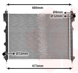 Radiator racire motor VAN WEZEL 02002174 LAND ROVER FREELANDER I (L314) 2,497 cmc (25 K4F) benzina 177 VAN WEZEL 02002174