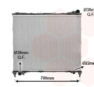 Radiator racire motor VAN WEZEL 02012708 LAND ROVER DISCOVERY V VAN (L462) 2,993 cmc (306DT(TDV6) diesel 258 VAN WEZEL 02012708