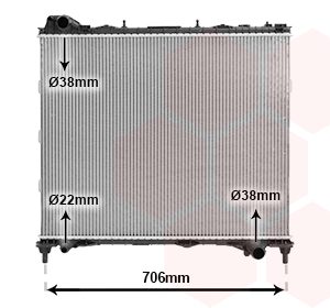 Radiator racire motor VAN WEZEL 02012709 LAND ROVER DISCOVERY V (L462) 1,997 cmc (PT204(AJ20P4) benzina 300 VAN WEZEL 02012709