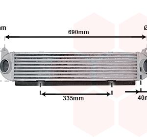 Intercooler compresor VAN WEZEL 02014703 LAND ROVER DISCOVERY III (L319) 2,720 cmc (276DT(TDV6) diesel 190 VAN WEZEL 02014703