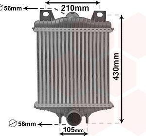 Intercooler compresor VAN WEZEL 02014706 LAND ROVER RANGE ROVER IV (L405) 2,993 cmc (306DT(TDV6) diesel 211 VAN WEZEL 02014706