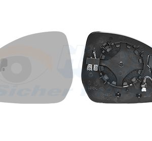 Sticla oglinda oglinda retrovizoare exterioara VAN WEZEL 0261835 LAND ROVER RANGE ROVER EVOQUE (L538) 1,999 cmc (204DTD(AJ20D4) diesel 150 VAN WEZEL 0261835