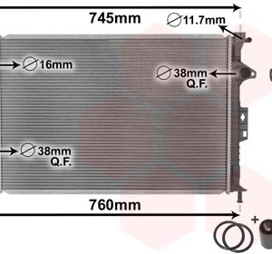 Radiator racire motor VAN WEZEL 18002425 LAND ROVER FREELANDER 2 (L359) 2,179 cmc (224DT(DW12BTED4) diesel 190 VAN WEZEL 18002425