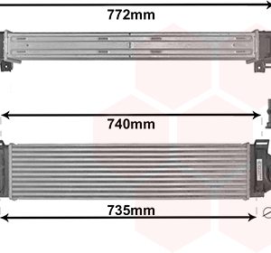Intercooler compresor VAN WEZEL 18004481 LAND ROVER RANGE ROVER EVOQUE (L538) 2,179 cmc (224DT(DW12BTED4) diesel 150 VAN WEZEL 18004481