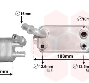 Radiator racire ulei cutie de viteze automata VAN WEZEL 59003170 LAND ROVER FREELANDER 2 (L359) 2,179 cmc (DW12BTED4, 224DT(DW12BTED4) diesel 160 VAN WEZEL 59003170