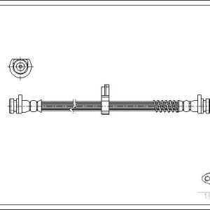 Furtun frana CORTECO 19032280 LAND ROVER FREELANDER I (L314) 1,951 cmc (204D3(M47D20) diesel 109 CORTECO 19032280