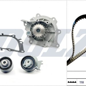 Set pompa apa + curea dintata DOLZ KD163 LAND ROVER FREELANDER 2 (L359) 2,179 cmc (DW12BTED4, 224DT(DW12BTED4) diesel 160 DOLZ KD163