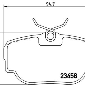 Set placute frana BREMBO P 44 009 LAND ROVER RANGE ROVER II (P38A) 4,553 cmc (46 D) benzina 224 BREMBO P 44 009