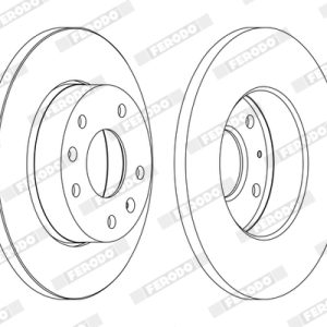 Disc frana FERODO DDF1100C LAND ROVER FREELANDER I (L314) 1,796 cmc (18 K4F) benzina 117 FERODO DDF1100C