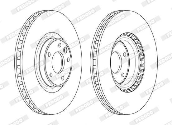 Disc frana FERODO DDF2601C-1 LAND ROVER DEFENDER Van (L663) 2,997 cmc (DT306(AJ20D6) Diesel/electro 200 FERODO DDF2601C-1