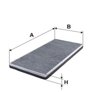 Filtru aer habitaclu FILTRON K 1265A LAND ROVER RANGE ROVER III (L322) 2,926 cmc (306D1(M57D30) diesel 177 FILTRON K 1265A