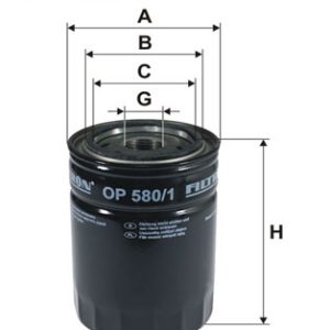 Filtru ulei FILTRON OP 580/1 LAND ROVER 88/109 MK IIA AUTOTURISM DE TEREN, DESCHIS 2,286 cmc (23 J, 10 J) diesel 63 FILTRON OP 580/1