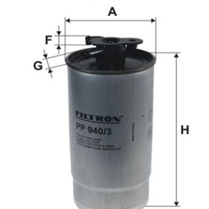 Filtru combustibil FILTRON PP 940/3 LAND ROVER RANGE ROVER III (L322) 2,926 cmc (306D1(M57D30) diesel 177 FILTRON PP 940/3