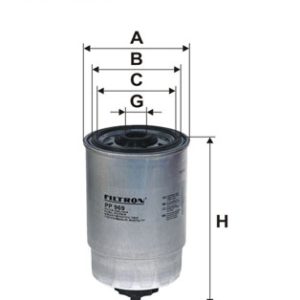 Filtru combustibil FILTRON PP 969 LAND ROVER DEFENDER Pick Up (L316) 2,495 cmc (15 P, 10 P) diesel 122 FILTRON PP 969