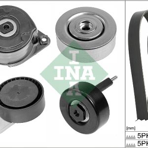 Set curea transmisie cu caneluri INA 529 0253 10 LAND ROVER FREELANDER I (L314) 1,951 cmc (204D3(M47D20) diesel 112 INA 529 0253 10