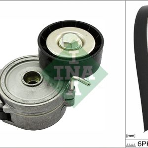 Set curea transmisie cu caneluri INA 529 0357 10 LAND ROVER DISCOVERY SPORT (L550) 2,179 cmc (224DT(DW12BTED4) diesel 190 INA 529 0357 10
