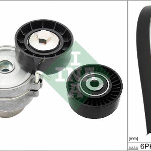 Set curea transmisie cu caneluri INA 529 0518 10 LAND ROVER FREELANDER 2 (L359) 2,179 cmc (224DT(DW12BTED4) diesel 190 INA 529 0518 10