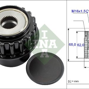 Fulie alternator INA 535 0175 10 LAND ROVER FREELANDER 2 (L359) 3,192 cmc (B6324S(32PDPR) benzina 233 INA 535 0175 10