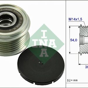 Fulie alternator INA 535 0263 10 LAND ROVER RANGE ROVER EVOQUE VAN (L538) 2,179 cmc (224DT(DW12BTED4) diesel 190 INA 535 0263 10