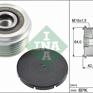 Fulie alternator INA 535 0285 10 LAND ROVER RANGE ROVER EVOQUE VAN (L538) 2,179 cmc (224DT(DW12BTED4) diesel 150 INA 535 0285 10