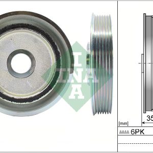 Fulie curea arbore cotit INA 544 0112 10 LAND ROVER FREELANDER 2 (L359) 2,179 cmc (DW12BTED4, 224DT(DW12BTED4) diesel 150 INA 544 0112 10