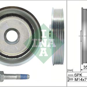 Set fulie arbore cotit INA 544 0112 20 LAND ROVER FREELANDER 2 (L359) 2,179 cmc (DW12BTED4, 224DT(DW12BTED4) diesel 160 INA 544 0112 20