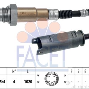 Sonda Lambda FACET 10.7255 LAND ROVER RANGE ROVER III (L322) 4,398 cmc (M62 B44) benzina 286 FACET 10.7255