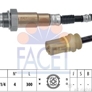 Sonda Lambda FACET 10.7298 LAND ROVER RANGE ROVER III (L322) 4,398 cmc (M62 B44) benzina 286 FACET 10.7298