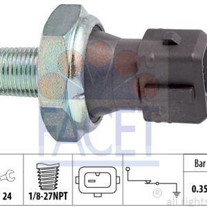Senzor presiune ulei FACET 7.0091 LAND ROVER DISCOVERY II (L318) 2,495 cmc (15 P, 10 P) diesel 136 FACET 7.0091