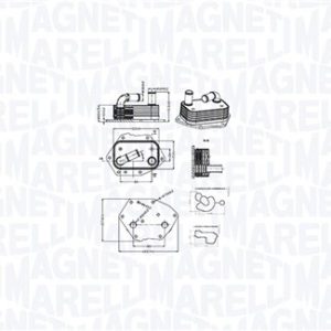 Radiator ulei motor MAGNETI MARELLI 350300002600 LAND ROVER RANGE ROVER EVOQUE VAN (L538) 2,179 cmc (224DT(DW12BTED4) diesel 150 MAGNETI MARELLI 350300002600