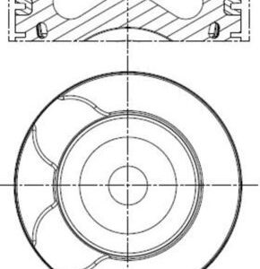 Piston MAHLE ORIGINAL 039 PI 00128 002 LAND ROVER RANGE ROVER EVOQUE (L538) 2,179 cmc (224DT(DW12BTED4) diesel 150 MAHLE ORIGINAL 039 PI 00128 002
