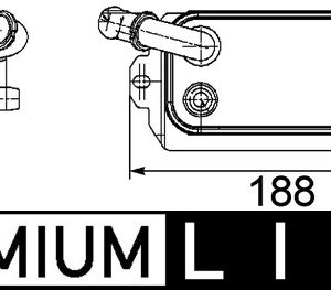 Radiator racire ulei cutie de viteze automata MAHLE ORIGINAL CLC 72 000P LAND ROVER RANGE ROVER EVOQUE (L538) 2,179 cmc (224DT(DW12BTED4) diesel 150 MAHLE ORIGINAL CLC 72 000P