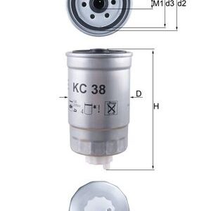 Filtru combustibil MAHLE ORIGINAL KC 38 LAND ROVER RANGE ROVER I 2,393 cmc (11 A) diesel 113 MAHLE ORIGINAL KC 38