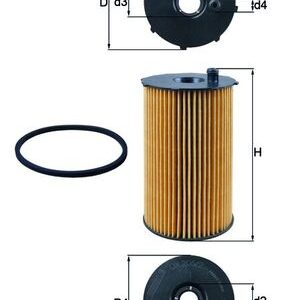 Filtru ulei MAHLE ORIGINAL OX 205/2D LAND ROVER DISCOVERY III (L319) 2,720 cmc (276DT(TDV6) diesel 190 MAHLE ORIGINAL OX 205/2D