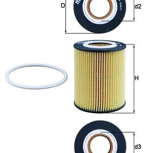 Filtru ulei MAHLE ORIGINAL OX 433D LAND ROVER FREELANDER 2 (L359) 3,192 cmc (B6324S(32PDPR) benzina 233 MAHLE ORIGINAL OX 433D