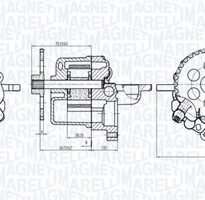 Pompa ulei MAGNETI MARELLI 351516000002 LAND ROVER DEFENDER Cabrio (L316) 2,198 cmc (DT224(PUMA) diesel 122 MAGNETI MARELLI 351516000002