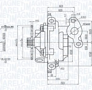 Pompa ulei MAGNETI MARELLI 351516000011 LAND ROVER RANGE ROVER EVOQUE VAN (L538) 2,179 cmc (224DT(DW12BTED4) diesel 150 MAGNETI MARELLI 351516000011