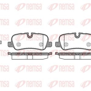 Set placute frana REMSA 1159.00 LAND ROVER DISCOVERY III (L319) 2,720 cmc (276DT(TDV6) diesel 190 REMSA 1159.00