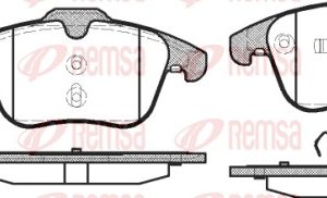 Set placute frana REMSA 1219.00 LAND ROVER FREELANDER 2 (L359) 2,179 cmc (DW12BTED4, 224DT(DW12BTED4) diesel 150 REMSA 1219.00